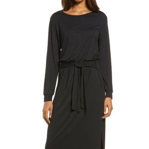 NWOT, Tie Waist Long Sleeve Midi Dress FRAICHE BY J